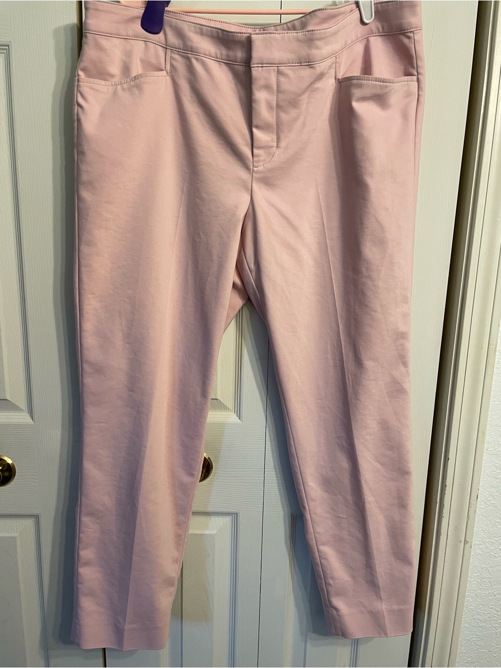 Chaps Light Pink Pull-On  Pants